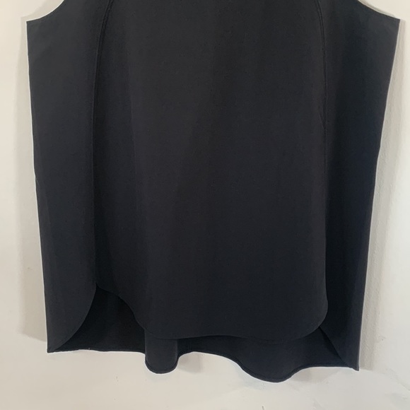 Talbots Sleeveless Hi Low Hemline Women’s Size L Black Stretch Lightweight Top - Picture 6 of 10
